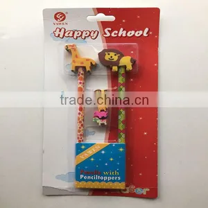 Animal Wooden Pencil With Penciltoppers thumbnail-1