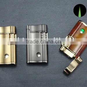 WINDPROOF METAL LIGHTER ( WITH GREEN LIGHT ) thumbnail-1