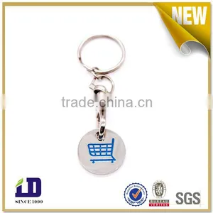 Custom UK Pound Trolley Coin Keychain for Audley thumbnail-1