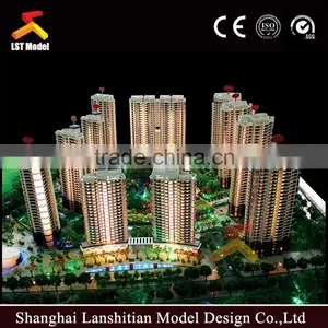 Miniature Architectural Model With Beach,landscape,housing,lighting thumbnail-1