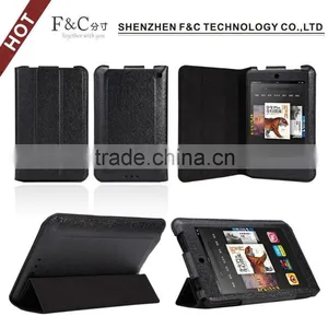Ultra-thin Three Folding PU Leather Case for Amazon Kindle Fire HD 6 Cover thumbnail-1