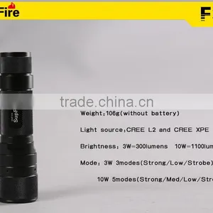 Supfire F3 High Power Zoom Focus Led Flashlight thumbnail-1
