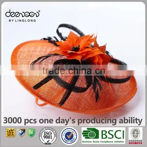 China Wholesale Wedding Accessories For Lady Sinamay Fascinator thumbnail-5