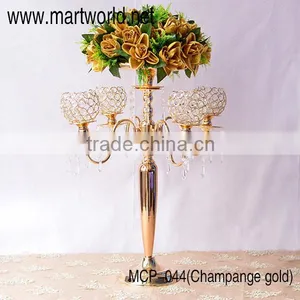Crystal Candelabra Centerpieces Candelabra for Wedding Decorations Walk Way Stand Decorations Wedding Decoration (MCP-044) Most Popular thumbnail-1