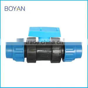 China Supplier Plastic Ball Valve Double True Union Compression Fitting Ball Valve thumbnail-1
