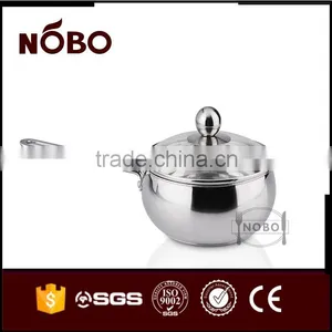 Home Use Stainless Steel Saucepan With Glass Handle thumbnail-1
