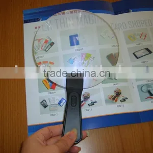Fan Size LED Magnifier, Multifunctional, Illuminated Magnifier thumbnail-1