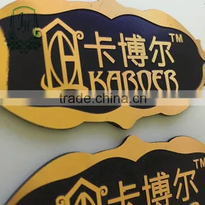 Golden Logo Metal Nameplate for Furniture in Aluminum Highlight Plate thumbnail-2