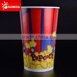 130oz Paper Popcorn Bucket for Movie Theatre thumbnail-1