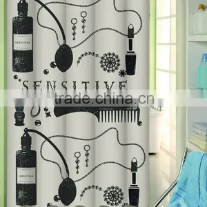 Printed Waterproof 100% Polyester Shower Curtain Liner thumbnail-5