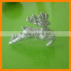 Vivid Silver Deer For Christmas Decoration thumbnail-1