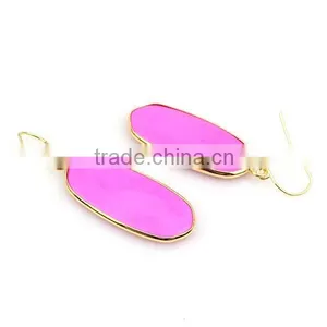 Semi-precious Gem Agate Stone Drop Earring thumbnail-4