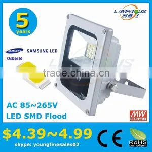 Best Price Meanwell Driver 5 Years Warranty IP66 Warm White 3000k Outdoor 10w Driverless Led Floodlight thumbnail-1