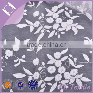 100% Polyester 3d Flower Fabric Organza With Multicolor Embroidery Flower thumbnail-1
