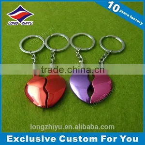 Heart Shape Custom Medal Key Chain Custom Keychain Wholesale thumbnail-1