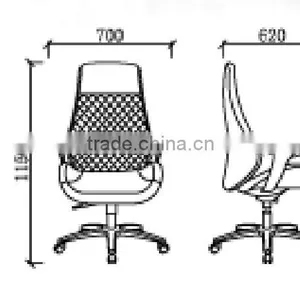 White Racing Style Office Leather Chair GZH-CK0036 thumbnail-2