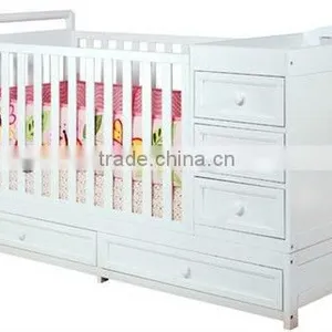XN-LINK-B03 Wooden Foldable Baby Cot thumbnail-1