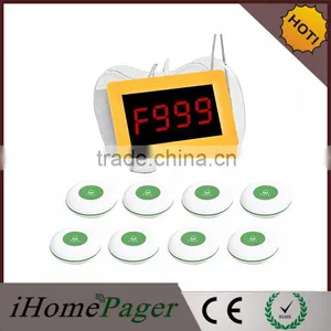 Restaurant Calling System Tabletop Service Bell Wireless Buzzer System thumbnail-1