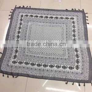 Sheer Linen Paisley Throw Fashion and Aztec Style Scarf thumbnail-1