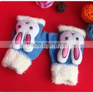 Animal Knitted Gloves for Children thumbnail-1