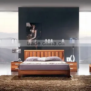 Modern Teak Melamine Panle Bedroom Furniture Set thumbnail-1