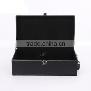 Luxury PU Leather Wine Gift Box Set With Foam Insert thumbnail-6