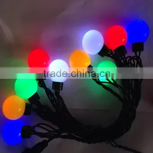5m Multi-color LED Cotton Ball String Light for Festival Decoration thumbnail-1