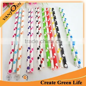Disposable Colourful Food Safety Paper Straw thumbnail-1