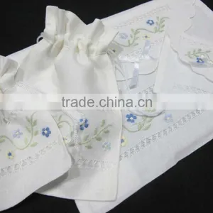 Hand Embroidered Lavender Sachet/bag/pillow-floral Embroidery thumbnail-5
