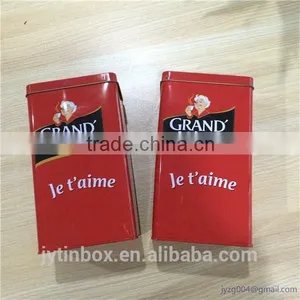 Factory Direct High Quality Rectangular Coffee Tin Can thumbnail-2