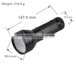 51 LED UV Light Bulb Flashlight 395nm Wavelength For Pet Urine Money Detector 51 395 UV With 3AAA Battery OEM ODM thumbnail-4