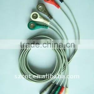 ECG Holter 5-pin Branch Wire With Button thumbnail-1