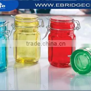 Octagonal Glass Spice Jar With Clip Lid thumbnail-1