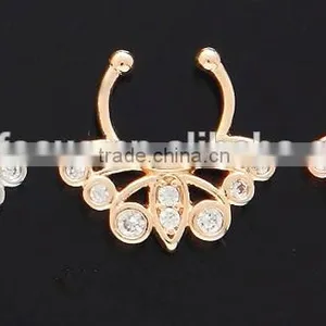 CZ Septum Hangers Nose Piercing Jewelry thumbnail-1