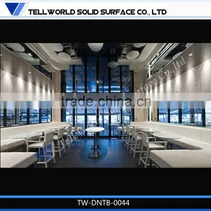 Long Marble Fast Food 12 Seats Pictures of Dining Table Chair thumbnail-6