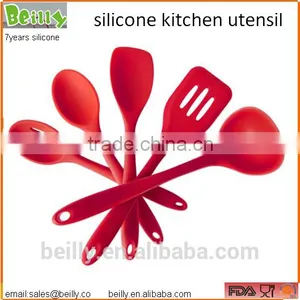 Dishwasher Safe Silicone Kitchen Utensil Including Spatula, Ladle, Slotted Spoon, Mixing Spoon, Spoonula, Turner thumbnail-1