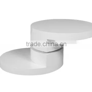 Home Designs Wooden Rotating Coffee Table Round thumbnail-3