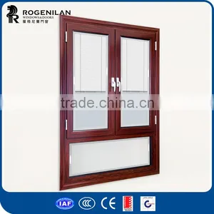 ROGENILAN 568 Series Double Glass Aluminium Window With Built in Blinds Prices thumbnail-2