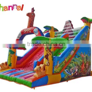 Animal Forest Design Gaint Inflatable Giraffe Jump Slides for Sale thumbnail-1