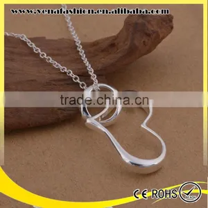 Heart Model 925 Sterling Silver Jewelry Wholesale Necklace Quality Choice thumbnail-5