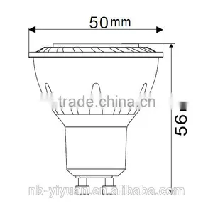 GU10 MR16AP-COB Hot Sale China Aluminum Die Casting Lighting Pure White COB GU10 Led 560lm Focus Led 7w thumbnail-5