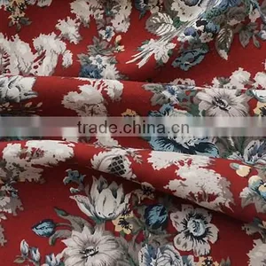 [FFT-0022] Polyester Blend Printed Saitn Woven Korea Fabric for Garment thumbnail-1