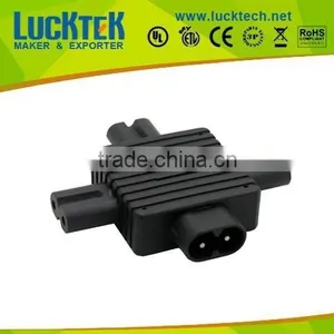 IEC 320 C8 to 3x C7 Power Plug Power Adapter thumbnail-1