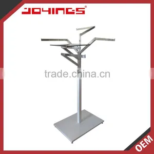 4 Way Tree Shaped Supermarket Portable T-Shirt Floor Display Stand thumbnail-1