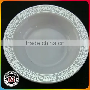 Chinese Glitter White Plastic Plates thumbnail-1