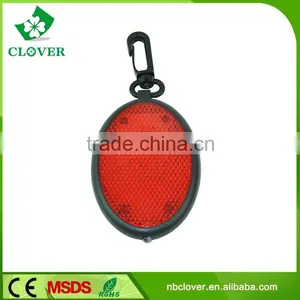 Round Shape 3 Led Mini Reflective Plastic Flashlight Keychain thumbnail-1