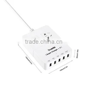 40 Watts 5V / 10A Intelligent Multiple 5 Port USB Charger Wall Charger thumbnail-1