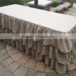 Cheap Price Polyester Table Skirt For Wedding thumbnail-2