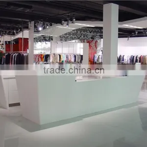 Good Quality Solid Surface Reception Desk,L Shape Reception Desk,white Reception Desk,solid Surface Countertop thumbnail-2