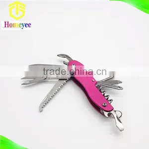 14 in 1outdoor Multi Folding Purpose Knife With Aluminum Handle in Peanuthull Shape thumbnail-5